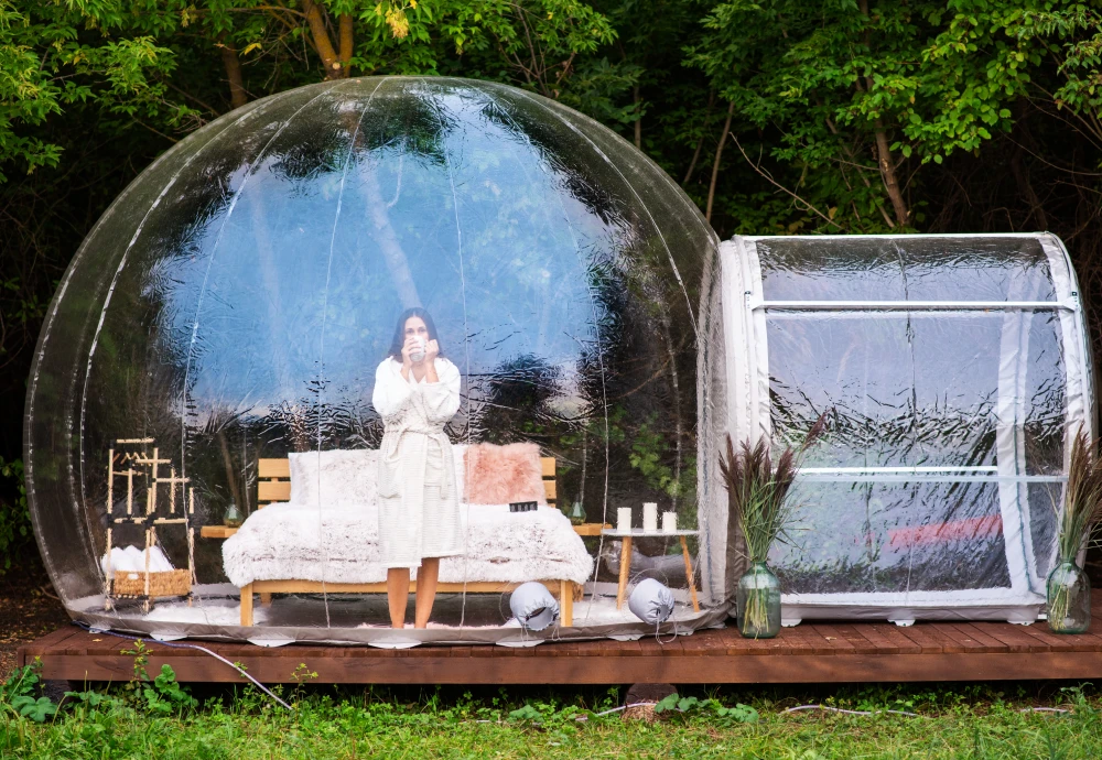 star gazing bubble tent